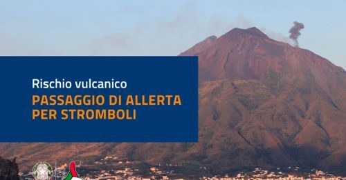 Protezione Civile: allerta arancione per il vulcano Stromboli