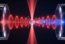 Gli “intrecci” misteriosi di una nanosfera sospesa nella luce